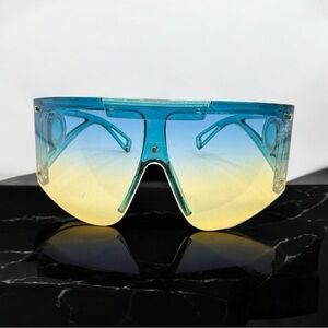 Unisex Fashion Oversized Shield Sunglasses Women\Men Outdoor Style Shade Glasses